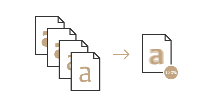 Variable Fonts can reduce file sizes by 30% compared to traditional font files.