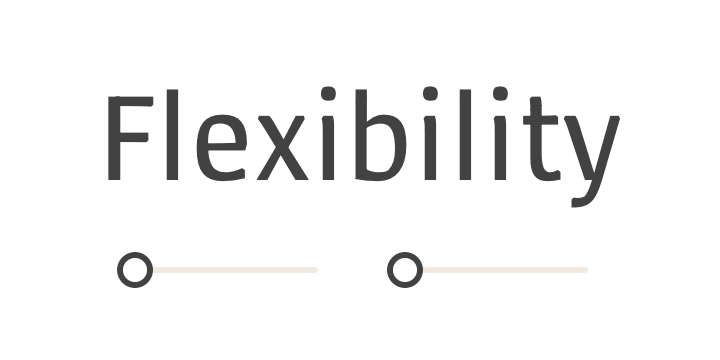 An animation of a Variable Font changing on weight and width axis.