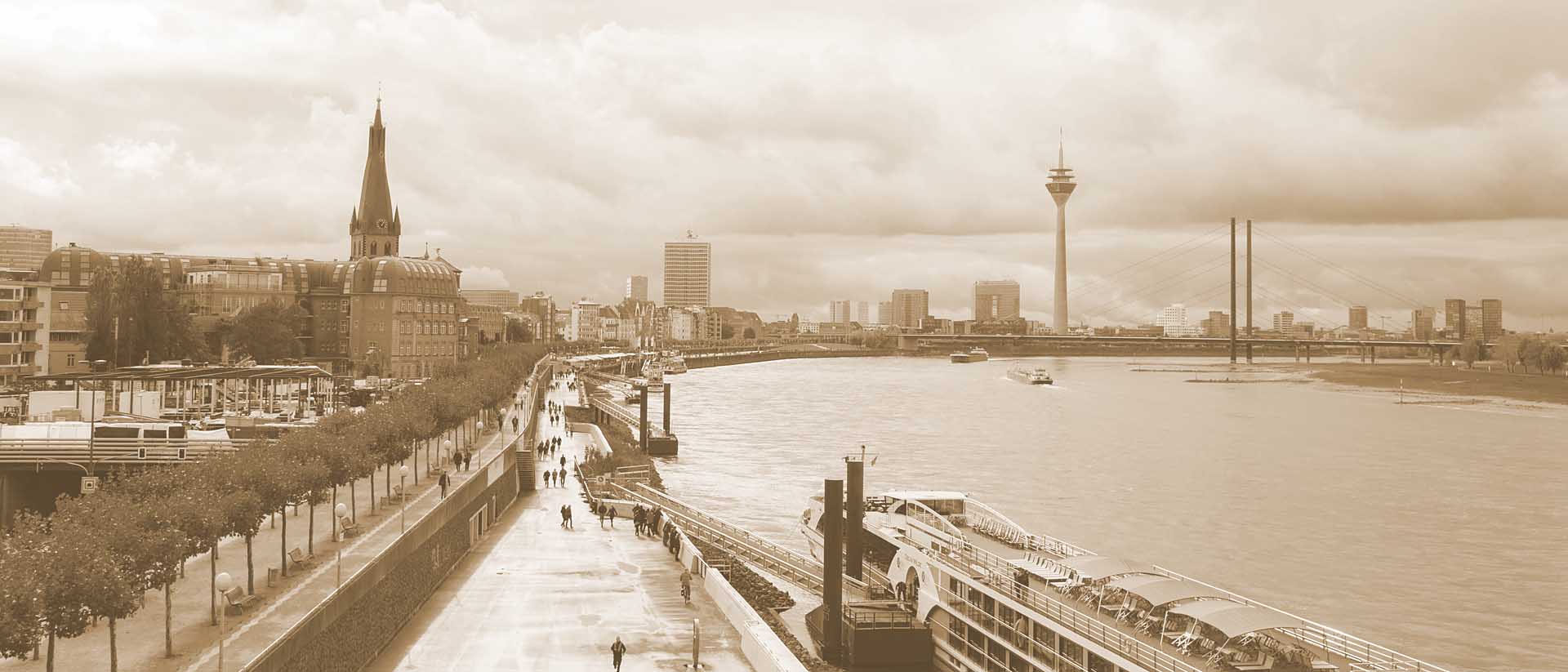 Ansicht von Düsseldorf.
