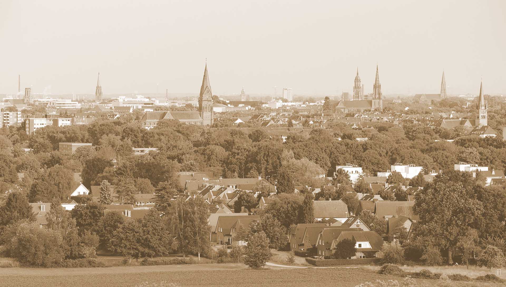 Ansicht von Krefeld.